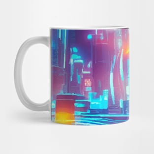 Cool Japanese Neon City Mug